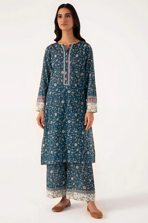 Stitched 2 Piece Digital Printed Lawn Suit
